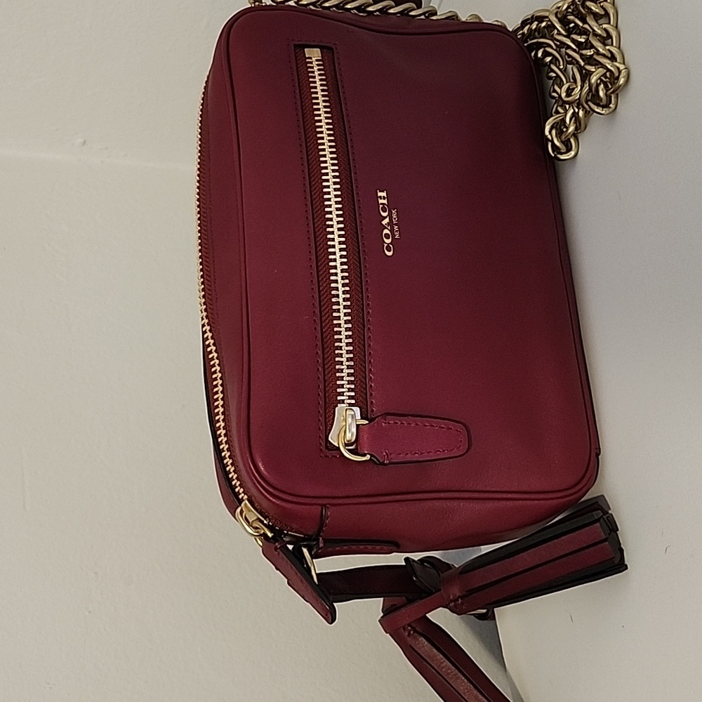 Red Holiday Coach Purse